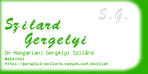 szilard gergelyi business card
